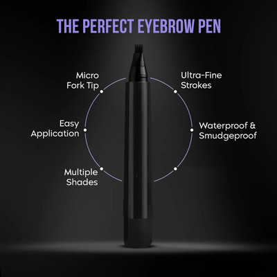 nn black pen eyebrow filer long lasting new look pack of 1 2.5 g(BLACK)