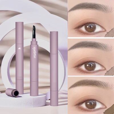 Emijun Eyebrow Brush Head Sculpting Double gray 2.4 g(GRAY)