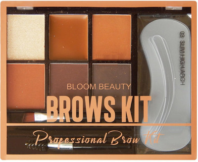 Neycare professional brow kit with multi shades 9.5 g(MULTI COLOR)