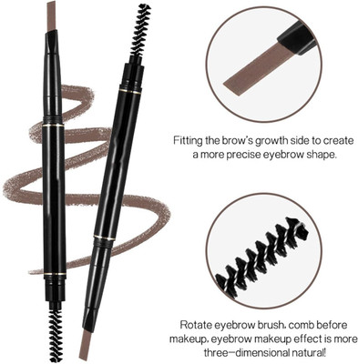 USBK Pencil Soft Textured,Easy to Color,Create Natural Eye Brow 1.2 g(Brown)