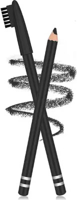 REIMICHI Waterproof & Longlasting Eyebrow Pencil With Eyebrow Brush (Black)(BLACK)