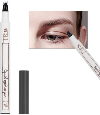 tanvi27 Perfect Eyebrow Liquid Makeup Pen with 3 Micro-Fork Tip Brow 1 ml(BLACK)