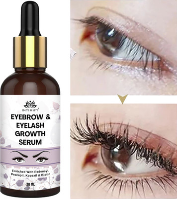 INTIMIFY Eyelash & Eyebrow Growth Serum For Strengthen & Thicken EyeBrow For Women & Men 30 ml(Transparent)