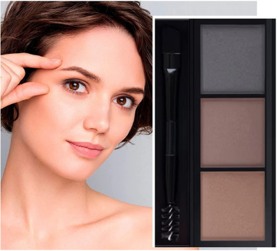 MYEONG Eyebrow Powder With Brush | Long-Lasting |3 in 1 eyebrow setting palette 7.2 g(MULTI COLOR)