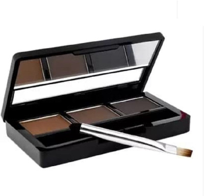 Herrlich 3 Color Eyebrow Powder Cake Palette With 1 Brush 7.2 g(MULTI COLOR)
