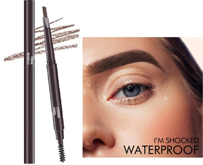 NADJA 2 in 1 Dual Function Brow Filling Pencil with Spoolie Shaping Brush Eyebrow(BROWN)