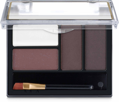 WOONGMI 4 Color Eyebrow Powder Palette With 1 Brush For Women And Girls 8 g(MULTICOLOR)