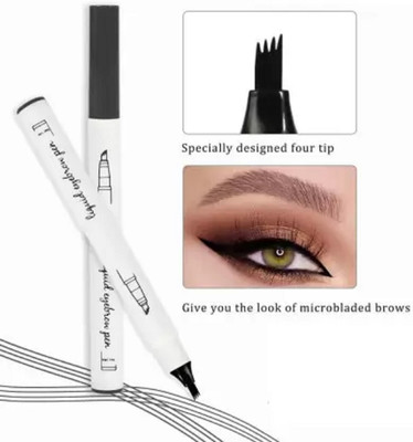 HUZURLU Eyebrows, Waterproof Long lasting Natural Brows Looking 1 ml 1 ml(black)