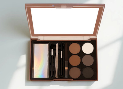 Neycare Long-Lasting, Non-Sticky & Buildable Eyebrow Enhancer Palette Kit 12.8 g(MULTI COLOR)