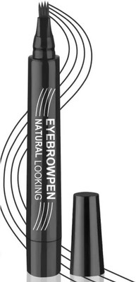 HUZURLU tip eyebrow pen waterproof and long lasting 1.1 g(BLACK)
