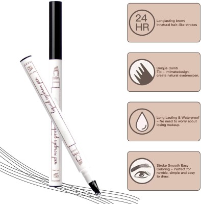 AFARAXIA Smudgeproof Long Wear Waterproof Microblading Eyebrow Pencil - Brow Pencil(Black)