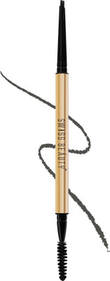 SWISS BEAUTY Micro Precision Eyebrow Pencil (Grey Black ,0.1gm) 0.1 g(Black)