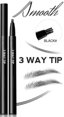 AFARAXIA New Eyebrow Pen with a Micro-Fork Tip Applicator Natural Looking 1.2 g(BLACK)