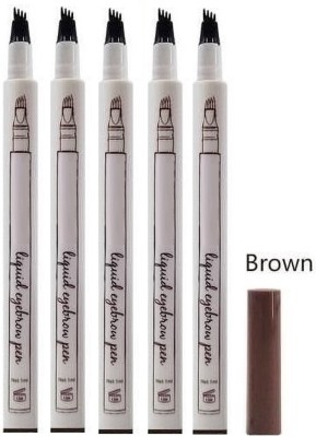 REIMICHI Liquid Eyebrow Pen, Waterproof Brow Pencil Smudgeproof PEN 5 ml(Brown)