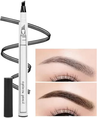 AFARAXIA Black Eyebrow Makeup Micro 4 Point Brow Pen 1 ml(Black)