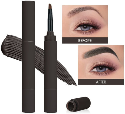 tanvi27 Waterproof Long Lasting Brown Creamy Texture Tinted Sculpted Brow Gel Makeup 1.8 g(JET BLACK)