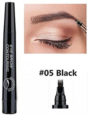 GABBU Black Setting Dye Brows Pen Waterproof Lasting Makeup Brow Balm 2.5 g(black)