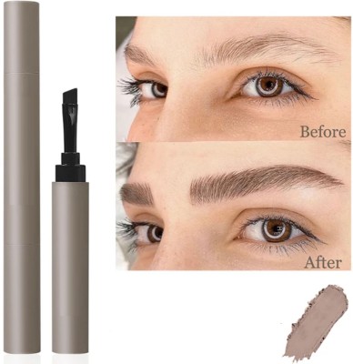 AFARAXIA New Creamy Eyebrow Brush Double-Ended Eyebrow Cream for beautiful eyebrow 1.2 g(Drack grey)