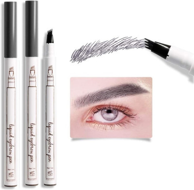 HUZURLU Combo Four Micro-Fork Tips Applicator for Daily Natural Eye Makeup 3 ml 3 ml(black)