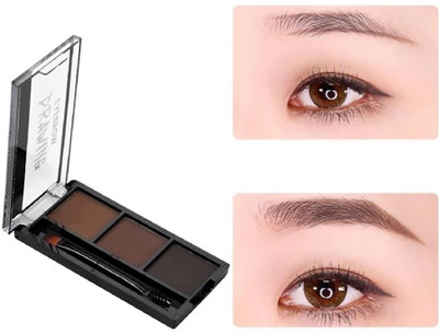 BLUEMERMAID BEST 3 SHADES EYEBROW PALLET BEST FOR EYE MAKEUP 7.2 g(MULTI COLOR)