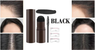 HUZURLU waterproof 3 in 1 hairline shading powder 1.1 g(BLACK)