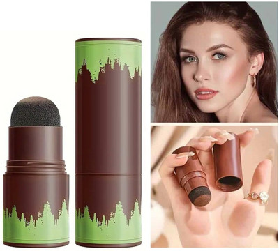 WOONGMI Natural Hairline Shading Powder stick For Enhances Density & Coverage 10 g(BROWN)
