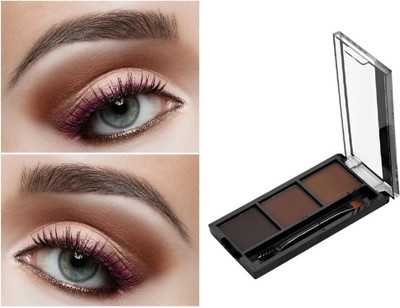 NADJA Matt Look Perfect Trio Shade Brow Powder Eyebrow Palette 7.2 g(MULTICOLOR)