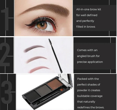 HUZURLU LONG STAY SHAPE MY BROWS EYEBROW PALETTE 7.2 g(MULTI COLOR)