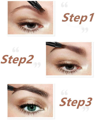 REIMICHI Long Lasting Liquid Brow Pencil Natural Microblade Eyebrow Pencil(BLACK)