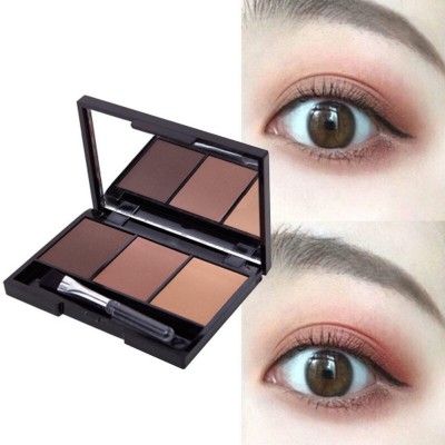 winry 3 IN 1 EYEBROW PALETTE FOR BEST EYE MAKEUP PACK OF 1 15 g(MULTICOLOR)