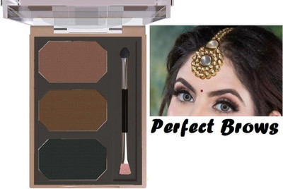 HUZURLU MATTE FINISH OR CREAMY EYE BROW PALETTE WITH BRUSH BRUSH 9 g(Multi color palette)