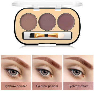 KAIASHA NATURAL 3 IN 1 EYEBROW PALETTE FOR EYES MAKE UP 10 g 10 g(multi color)