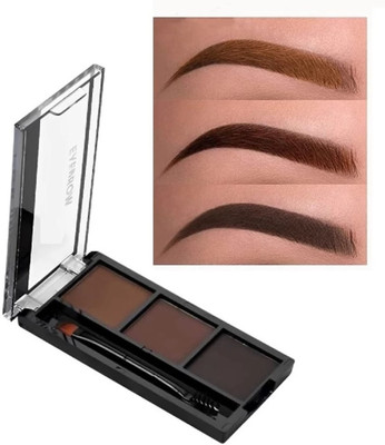 Jiwoo The Brow Bar Eyebrow Enhancer Palette Easily blendable Dual-ended 7.6 g(BLACK & DARK BROWN)