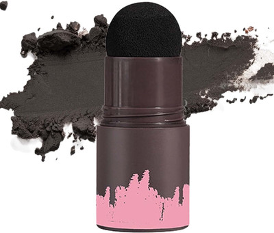 REIMICHI Natural Shade Hairline Powder, Hair Shading Sponge Pen Quick Root Touch-Up 10 g(BLACK)