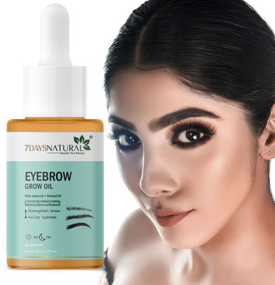 7 Days Eyebrow Grow Eye Brows EyeLash Hair Growth & Volume Serum 30 ml(Gold)