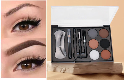 GABBU new Eyebrow Styling Kit with 5 Highly Pigmented Shades/- 16 g(multi)