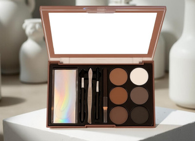 Neycare Waterproof Non-Transfer Smudgeproof Eyebrow Palette 12.8 g(MULTI COLOR)