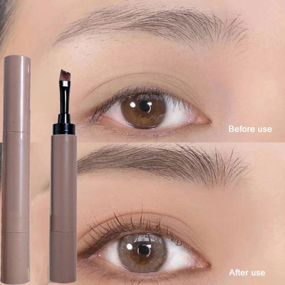 Jiwoo Natural Waterproof Eyebrow Cream Pen with brush 1.8 g(grey brown)