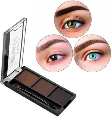 Vyomiris Three-Color Eyebrow Kit Waterproof Long Lasting Naturally-Looking Brows All Day 10 g(MULITICOLOR)