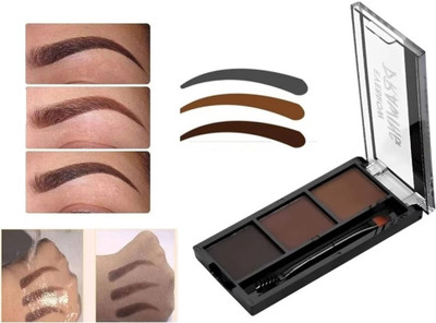 HUZURLU EYEBROW DRAWING KIT BEST FOR EYE BROW-01 6.8 g(MULTI COLOR)