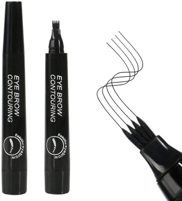 THTC Eyebrow Pencil, Magical Precise Waterproof Brow Pen 5 g(black)