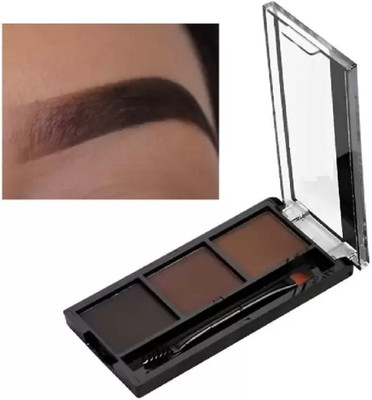 GABBU Eye makeup 3 In 1 Black and Brown Eyebrow Powder Palette 7.2 g(multicolor)