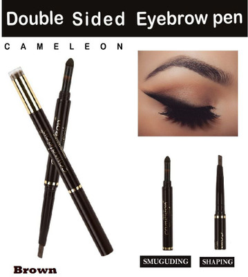 Cameleon Waterproof Glamorous Double Headed Eyebrow Pen 5 g (Brown) 0.1 g(Brown)