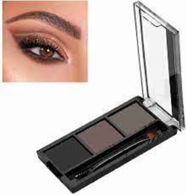 Lui Pui waterproof 3 shades eyebrow enhancer palette 7.2 g(MULTICOLOR)