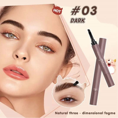 THTC Eye Brow Gel Waterproof Extreme Tinting Sweatproof Eyebrow Dyeing Cream 1.8 g(Natural Black)