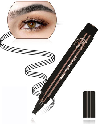 winry 4 Tip Brow Pen | Brow Pencil | Eyebrow Pencil Waterproof & Lasts Upto 18hrs 10 g(BLACK)
