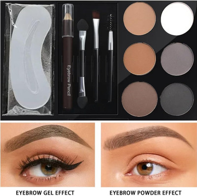 Jiwoo Eyebrow Palette With Wax Cream Travel-Friendly Eyebrow Palette 8 g(MULTICOLOR)