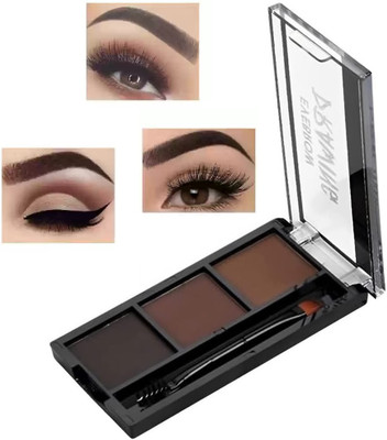 SEUNG Eyebrow Drawing Palette 3 Shades With 1 Brush Define and Fill the Eyebrows 7.2 g(MULTI COLOR)