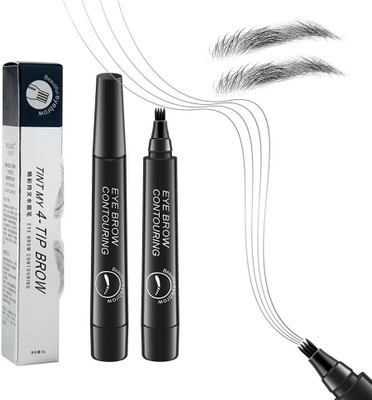 GULGLOW99 Professional Eyebrow Pen|Waterproof & Smudge-proof Natural Finish 1 g(BLACK)