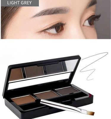 Wiffy Best 3in1 Water Proof & Long Wear Multi Use Black Eyebrow Makeup Palette 10 g(MULTI COLOR)